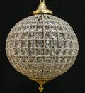 Hanglamp met geslepen kristallen