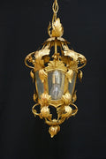 Verguld metalen hanglamp