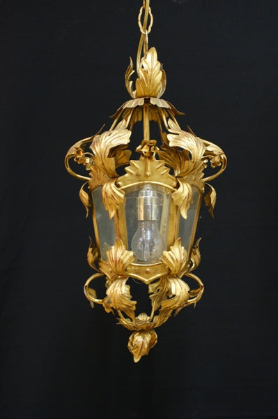 Verguld metalen hanglamp