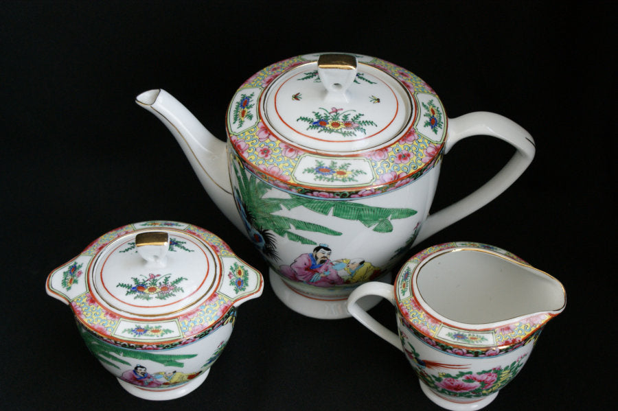 Chinees porseleinen theeservies